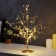 LED bush "Leaves" 35 × 26 × 3 cm, 10 LED, constant glow, from batteries CR2032x2 (included), glow warm white