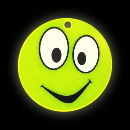 The reflective element "Smiley", bilateral, d = 5.3 cm, yellow color-3
