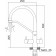 Kitchen mixer "RMS" SUS127TBL-016F-015, output for drinking water, flexible spout, black 102856