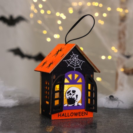 Decor with backlight "House on Halloween" 5.5 × 7.5 × 10.5 cm