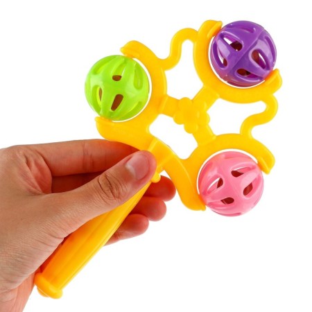 Rattle "first toy", color mix, crush me-4