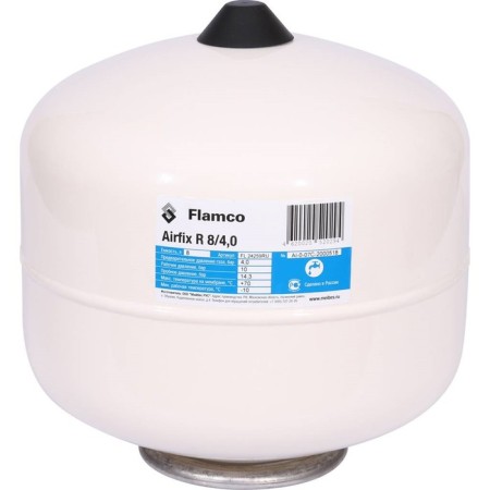 Flamco Airfix R hydroelectric complex, for water supply systems, vertical, 4-10 bar, 8 liters