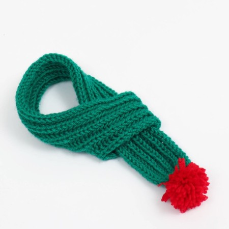 Knitted scarf for animals, 35 x 4 cm, mix-3
