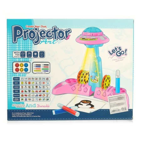 Projector "learning to draw", with sliders and felt -tip pens-10