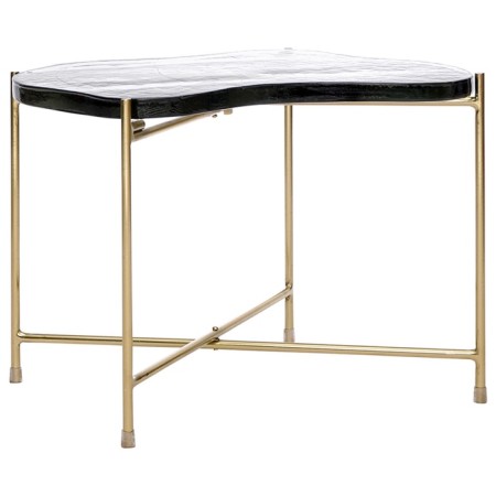 Sigryd coffee table, 540 × 390 × 400 mm, transparent / gold color-11