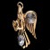 Souvenir "Angel", on a suction cup, with crystals