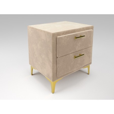 Tumbling bedside Roshal 500x400x570 Beige velor