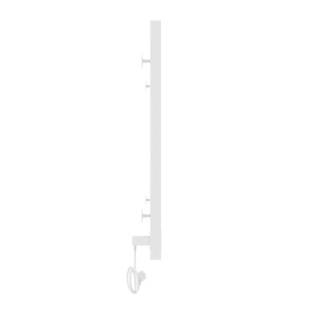 Two -heated towel rail Laris Felia CC6, 400x600 mm, 6 crossbars, left, white-12