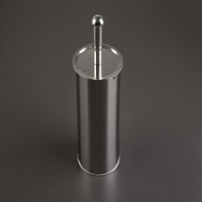 Black toilet with a stand with a stand, 9.5 × 9.5 × 37 cm, color chromium