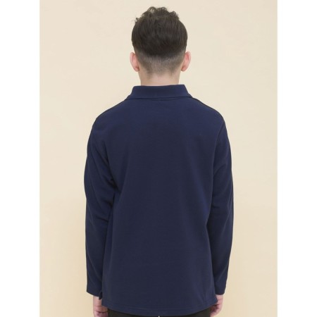 Polo for a boy with Pelican long sleeve, height 122 cm, dark blue color-3