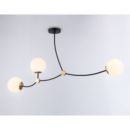 Suspended Ambrella Light, Modern, TR2568, 3HE27, Black color, bronze-2