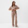Female set (shirt, trousers) KAFTAN SILK "strip" size 40-42, powder