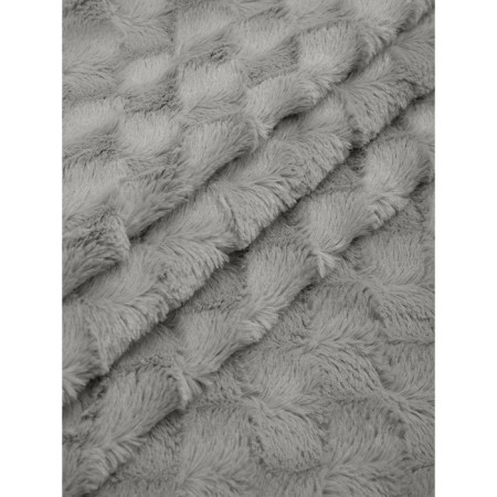 Buenas noches blanket, size 220x240 cm, gray color-3