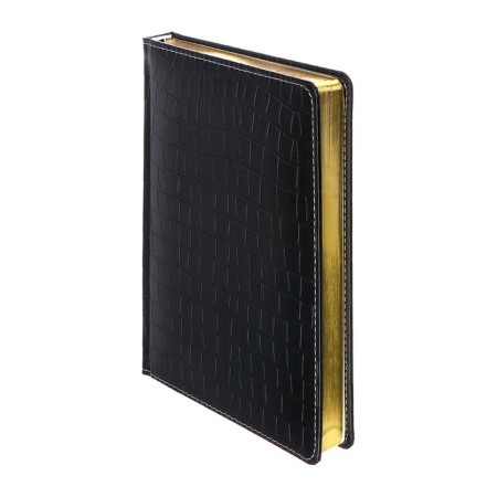 Dated diary 2024 A5 176 sheets, Devente.wild, Firmly covered with artificial leather, gold cut, lies, cream block 70 g/m2, black-1