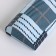 Magnet glass case, length 16 cm, blue color