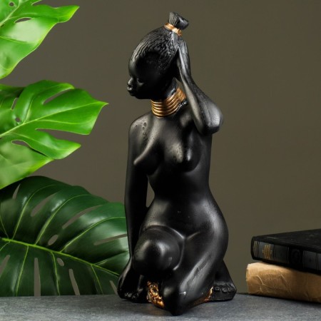 Figure "Morning Africa" ​​17x22x36cm, black