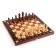 Wooden chess large "Tours", board game 40x40 cm, King H-9 cm, Pig H-4.5 cm