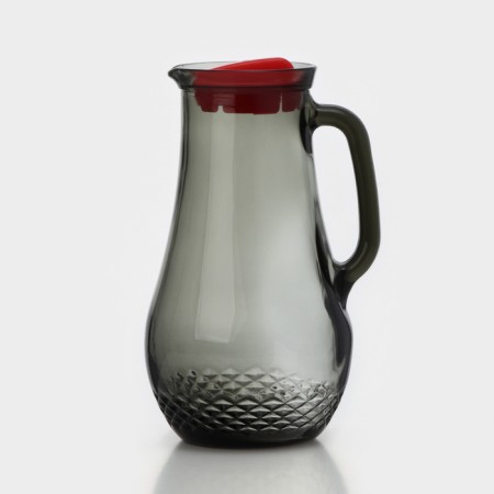 Glass Glass "Cryste", 1.5 l, with a lid