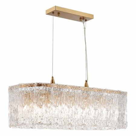 Suspended EVOLUCE lamp. Sle283203-10. Rida. 10x40 watts, E27, 79x30x22 cm, golden color