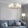 Ceiling Lamp Eurosvet Caprera 60146/6, E14, 6x40W, 670x670 mm, brass color