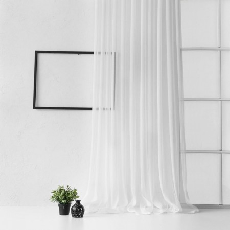 Curtain "Lounli", size 500 x 270 cm, white color