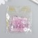 Beads for creativity plastic "Gaika" set 20 pcs Lilac 1.3x1.3x0.5 cm