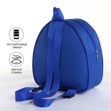 Children's backpack on the zipper "chosen", the color is blue-2