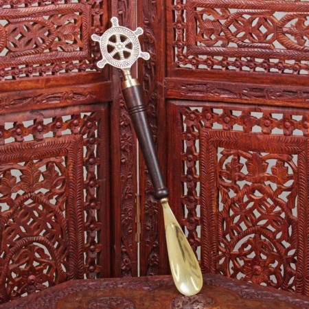 Spoon for shoes "helm" brass 37x7.5x2.5 cm