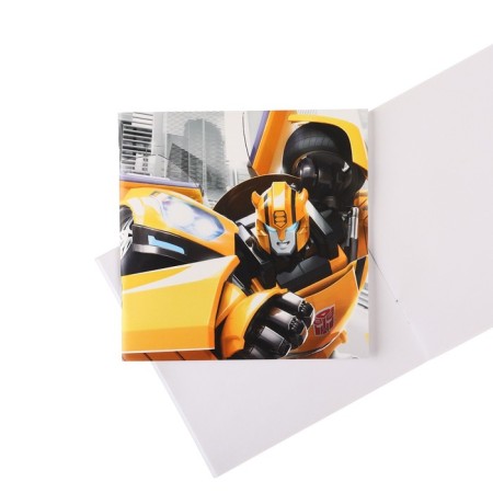 Chancellery set, notebook, sharpener, eraser, pencil, scissors, transformers-8
