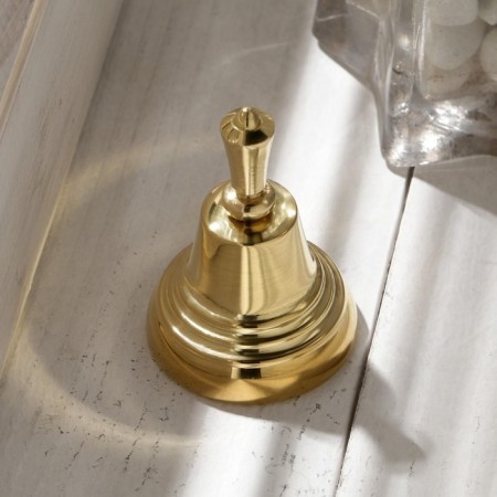 Valdaisky bell "vertebra No. 2", polished, with a short handle, d = 35 mm-1