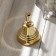 Valdaisky bell "vertebra No. 2", polished, with a short handle, d = 35 mm