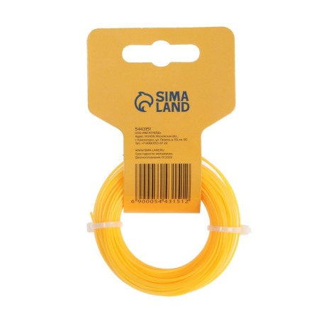 Flaim for the trimmer tundra, cross -section square, d = 1.3 mm, 15 m, nylon-1