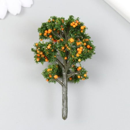 Artificial plant for creativity plastic "Orange tree" 7 cm
