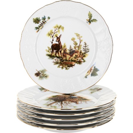 Dessert plate bernadotte, decor "Hunting Stories", 17 cm-3