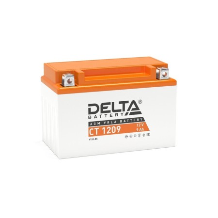DELTA Battery ST1209 (YTX9 -BS, YTX9) 12 V, 9 Ach straight (+ -)