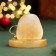 Souvenir "Cozy and joy in the house! 2025", with a bell, Selenite, 6x6x4.5 cm