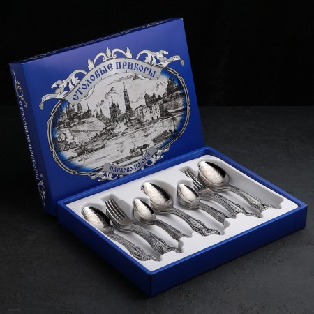 Set of cutlery "Slavyanka", 36 items, decorative box