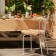 Sidushka Ethel "ECO", Beige color, 42x42 cm, 70% HL, 30% flax, 190 g/m2
