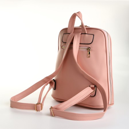 City backpack on lightning, pink color-1
