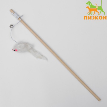 Tearing mouse on a wooden stick, 36 cm