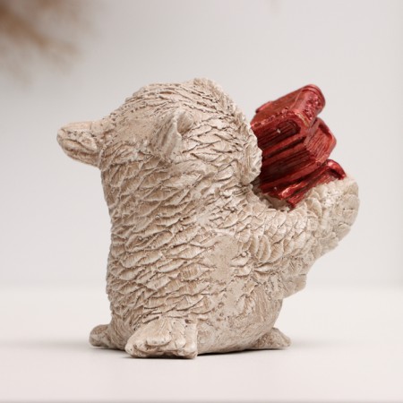 Figure "Owl with books" 10x8x6cm-4