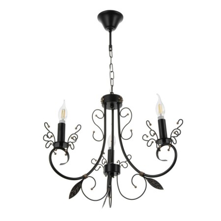 Ariel chandelier 3xe14 40W black and gold 58x58x40.5-100 cm Bayerlux