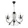 Ariel chandelier 3xe14 40W black and gold 58x58x40.5-100 cm Bayerlux