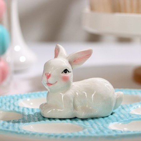 Top for eggs “Bunny”, 25 × 18 × 9 cm, blue color-2