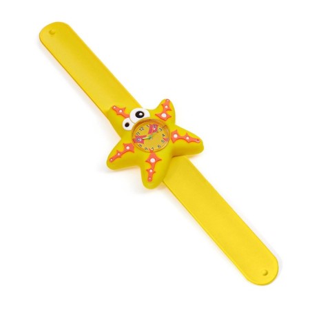 Watch of wristwood "Asterisk", silicone strap-2