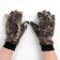 Gloves fleece "hunter" with leather pads, fleece, dark forest, p. 26