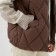 Women's vest at the lightning collorista, coffee color, river 42