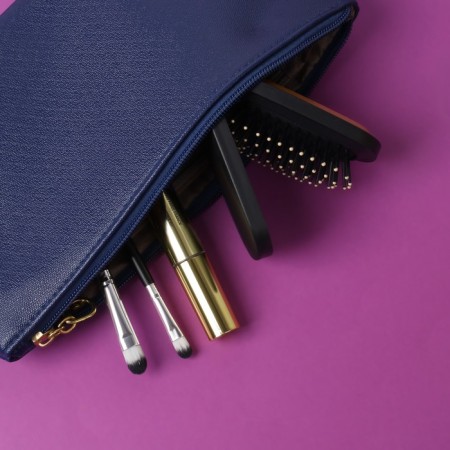 The comb is massage, folding, mirror, 9.5 × 5.5 cm, black color-10