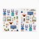 A set of stickers with the coloring "Cozy House", 42 pcs, 14.5 x 21 cm