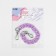 A chain for a bag, with carbines, plastic, 23 × 17 mm, 30 cm, lilac/silver color